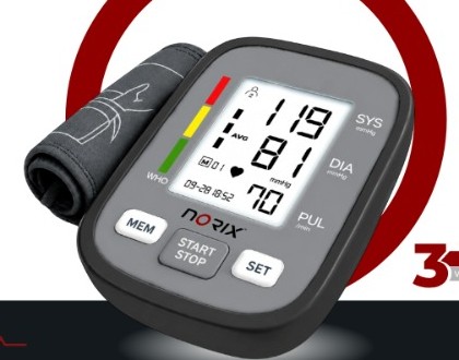 NORIX digital blood pressure monitor with arm cuff